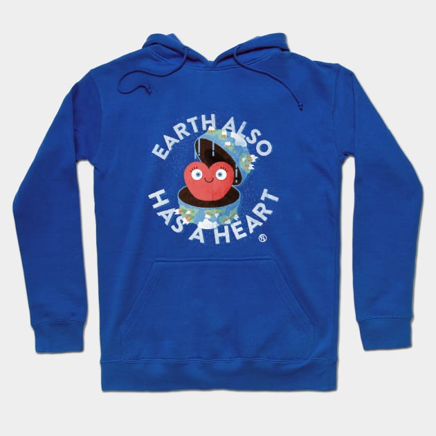 Earth also has a heart Hoodie by Sviali